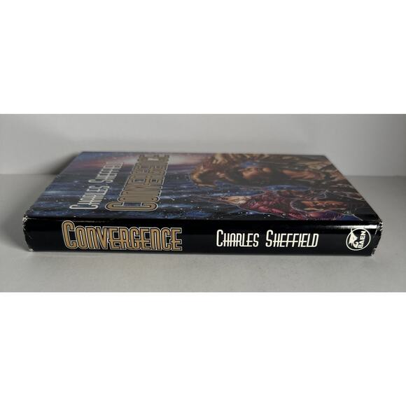 1997 "Convergence" Charles Scheffield, Baen Books-Science Fiction 1st HC DJ VG - Picture 3 of 11